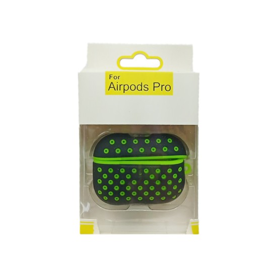 FASHION DESIGN CASE FOR APPLE AIRPODS PRO BLACK GREEN FASHION DESIGN CASE FOR APPLE AIRPODS PRO BLACK GREEN